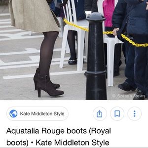 Aquatalia Black Weatherproof Suede Boots/Booties